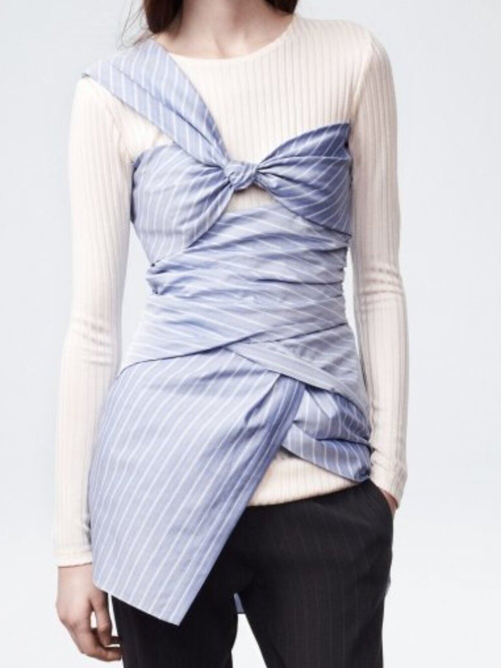 Thakoon Wrap Effect Mini Dress/Top SZ 2